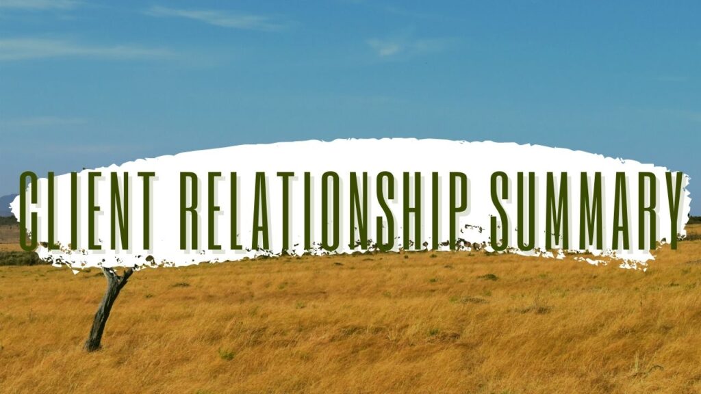 Client Relationship Summary